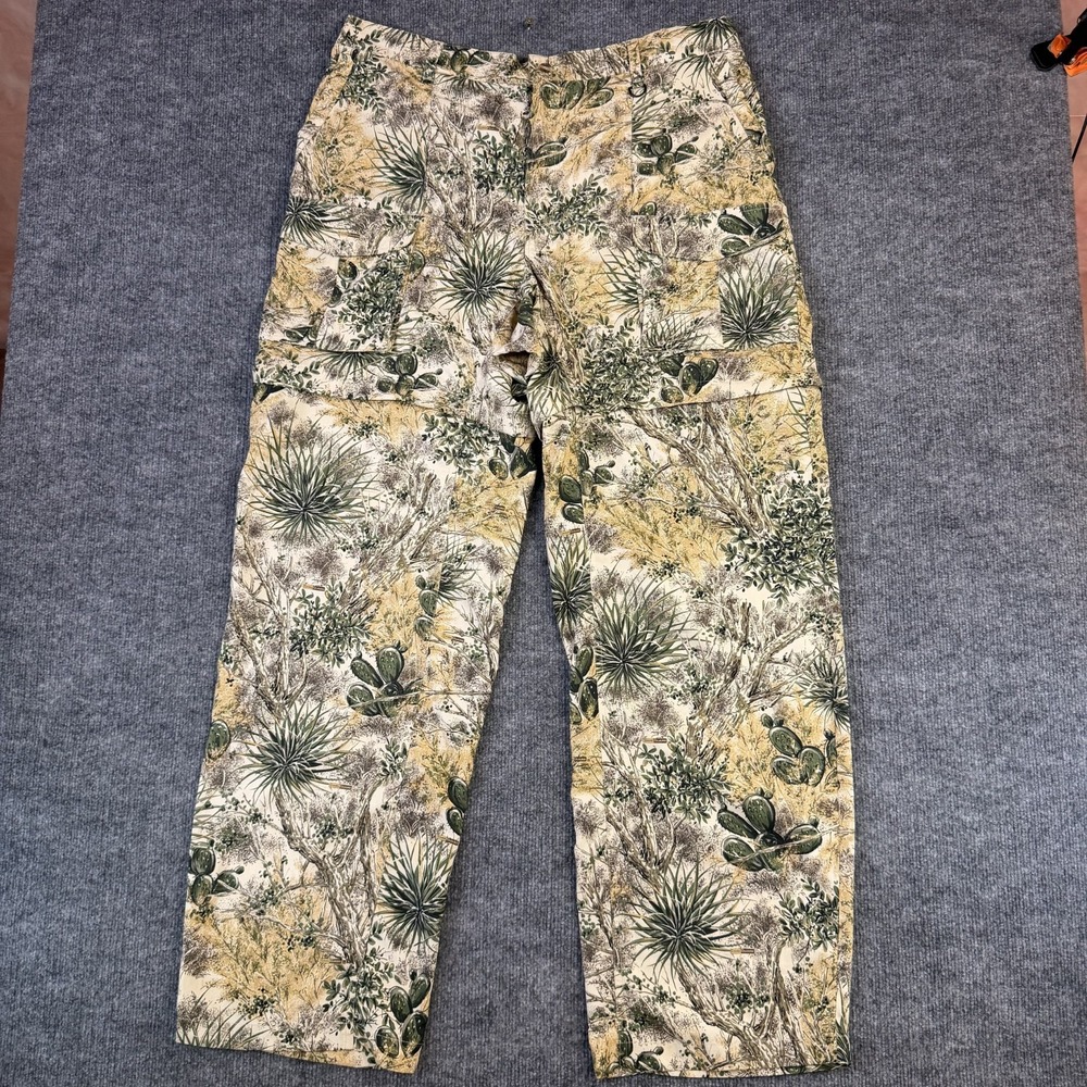 GameGuard Hunting Pants Mens Extra Large Desert Cactus Camo Cargo Outdoor